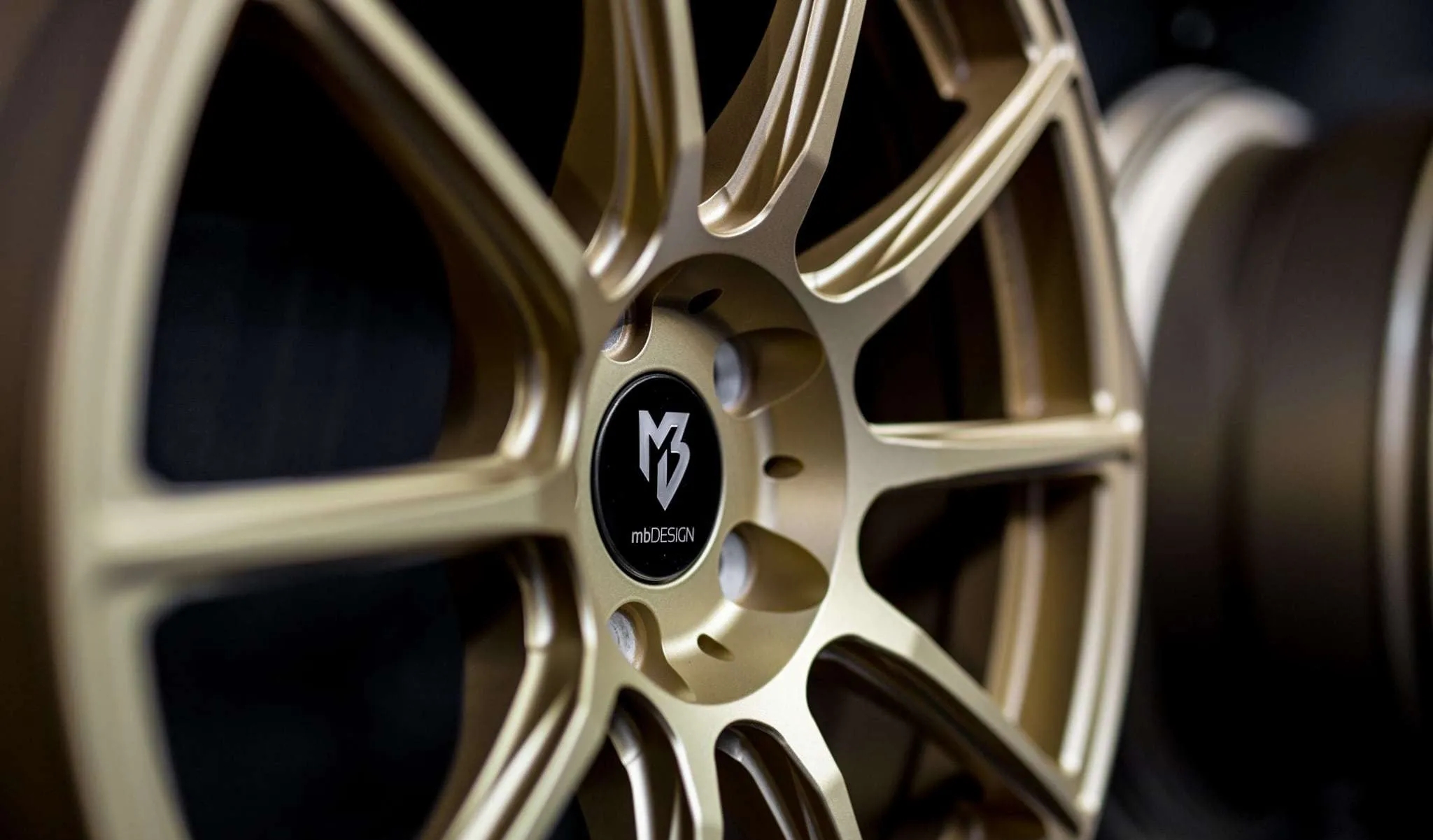 MF1 in Gold, Detail der Speichen