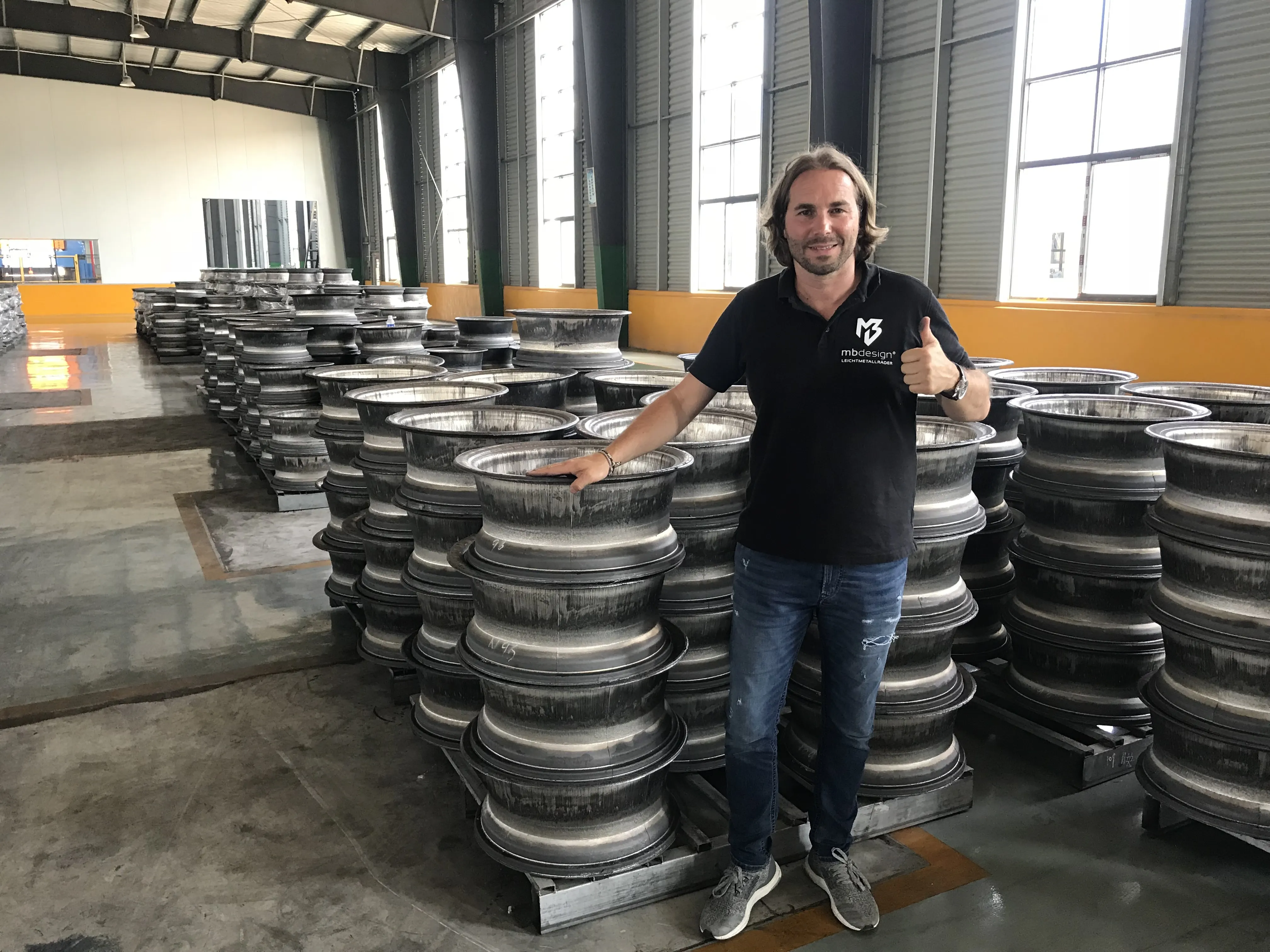 Markus Brandt among forged wheel blanks