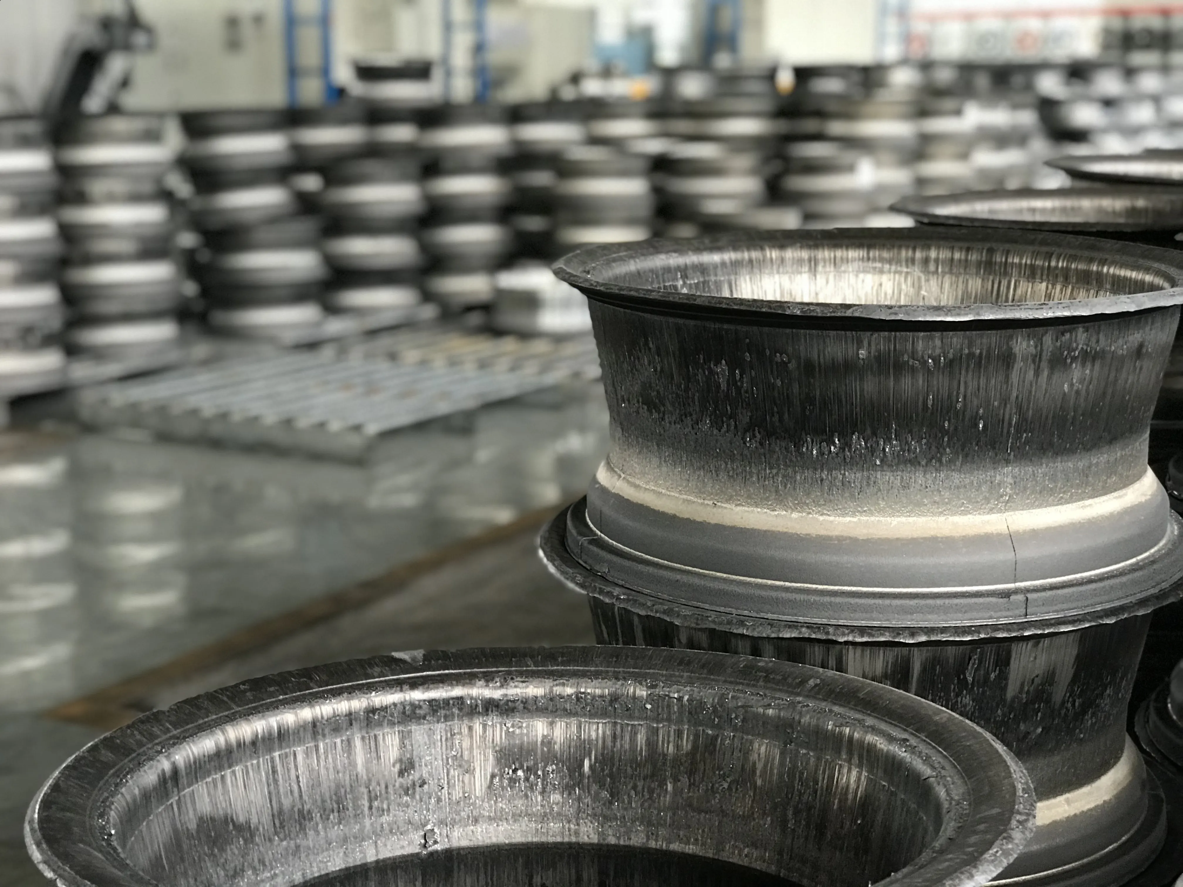 Forged wheel blanks before machining